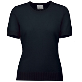 Allude Kortærmet Cashmere Sweater, Navy